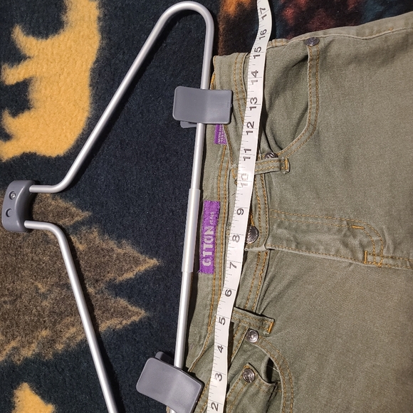 G-TTON Size 7/8 Army Green Skinny Jeans - Picture 10 of 10